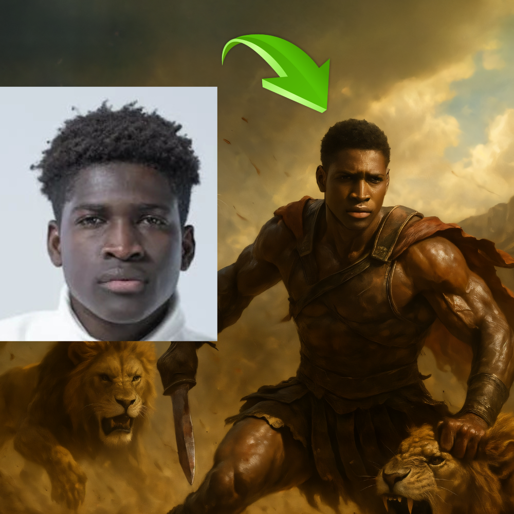 The Warrior Within - Lion fighter - Your Legendary Canvas